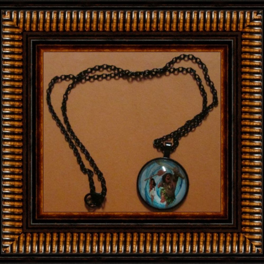 Black Tone Maui/Moana Inspired Design Necklace
